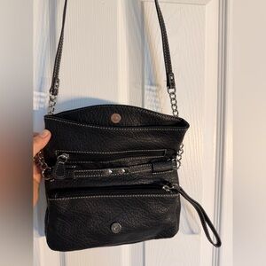 Nine West Black Crossbody Bag with Silver Chain